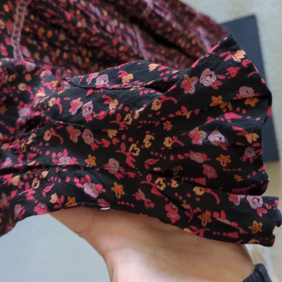 🍋✨ Free People take a little time floral midi dress size 10 - Picture 5 of 7